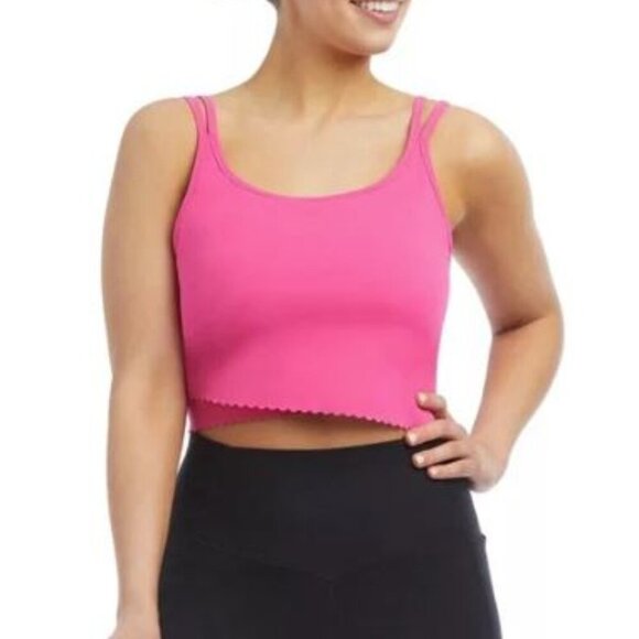 Danskin | Intimates & Sleepwear | Danskin Scallop Sports Bra Crop Tank ...